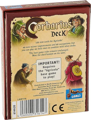 Vista 2 de Agricola (edición revisada) Corbarius Deck Expansion Juego de estrategia Juego de agricultura para adultos y adolescentes Juego de mesa