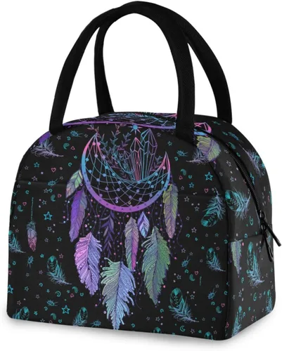 Vista 20 de Bolsa de almuerzo Axolotl para mujeres, hombres y niños, lonchera aislada reutilizable para oficina, trabajo, escuela, picnic, caminata Reusable