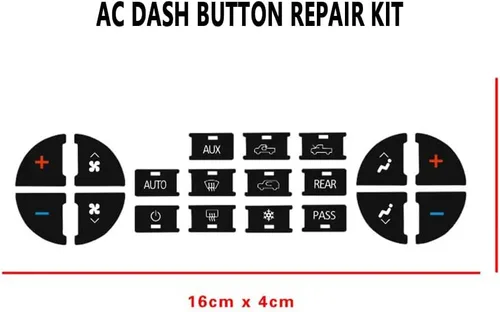 Vista 2 de Kit de reparación de botones de CA para salpicadero, compatible con Chevy, mejor para fijar botones de control de aire acondicionado desteñidos