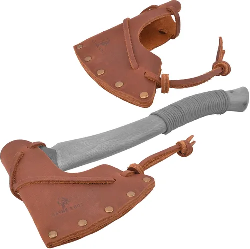Vista 13 de Funda de cuero para hacha, cubierta de hacha de camping con cubierta segura para cabeza de hacha
