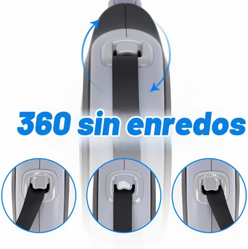 Vista 5 de Correa retráctil para perro de 26 pies, gran correa resistente para perros de hasta 110 libras, mango de goma antideslizante, freno con una sola