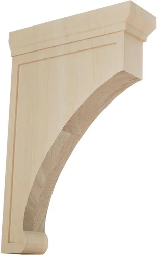 Vista 11 de Ekena Millwork Gomez - Soporte de madera, BKTW02X04X06GORW Madera de caucho.