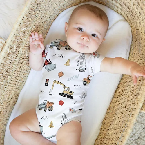 Vista 23 de Sweet Jojo Designs Baby Clothes Bodysuit Short Long Sleeve Newborn Infant Bodysuits
