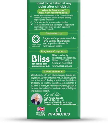 Vista 5 de Vitabiotics - Pregnacare - New Mum - 56 Tabletas