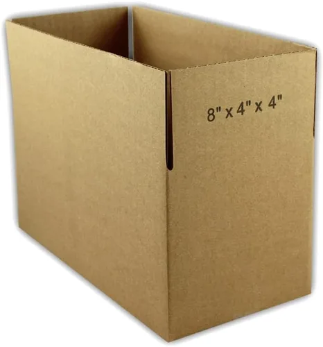 Vista 2 de EcoSwift - 25 cajas de embalaje de cartón corrugado de 8 x 4 x 4 pulgadas, cajas de envío para mudanza, cajas de 8 x 4 x 4 pulgadas