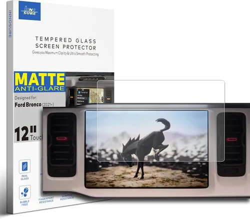 Vista 10 de Protector de pantalla de vidrio templado prémium para Ford Bronco 2021 2022 2023 2024 2025 Accesorios de infoentretenimiento para pantalla táctil