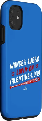 Vista 3 de iPhone 11 Wander Suero Lovin' On Valentines Day Washington Baseball Case