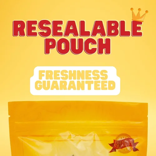 Vista 6 de Botones de frutas surtidos de 1 libra envueltos individualmente en una bolsa de King Of Sweets resellable a granel