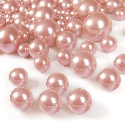 Vista 9 de 160 perlas para relleno de jarrón, perlas de maquillaje sin agujero, para soporte de brochas para decoración del hogar, boda, 10/14/20 (champán)