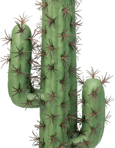 Vista 4 de MyGift Planta artificial de cactus saguaro de 16 pulgadas en maceta de cemento, decoración del suroeste para interiores