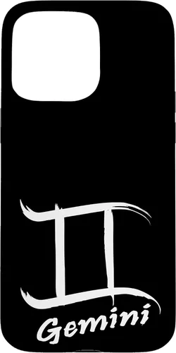 Vista 28 de iPhone 16 Gemini Sign With Zodiac Symbol Astrological Womens Mens Case