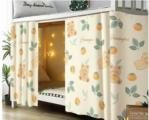 Vista 12 de Cortinas opacas para cama de privacidad con toldo grueso, mosquitero Mosquitera blanca 1aa