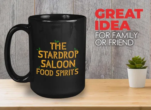 Vista 2 de Bubble Hugs Taza de café para videojuegos The Stardrop Saloon Food Spirits - Farming Country Adventure Gaming Gamer Stardew Pelican Town 15 onzas