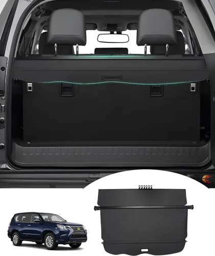 Vista 9 de Powerty Cubierta de carga para Volvo XC90 2016-2024 2025 Accesorios Cubierta de maletero retráctil Cubierta de blindaje de maletero Cubierta