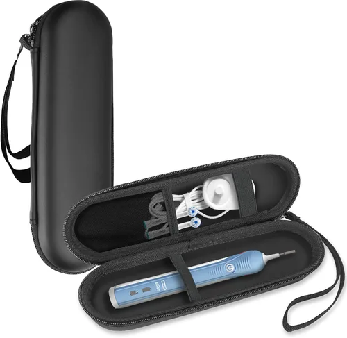 Vista 8 de ProCase Estuche de viaje para cepillo de dientes Oral-B y Sonicare - Beige