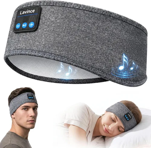 Vista 18 de Auriculares para dormir Bluetooth 5.4, diadema para dormir Malva