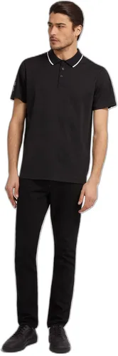 Vista 3 de GUESS Polo de manga corta Paul Pique Tape para hombre Essentials