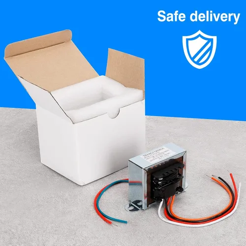 Vista 8 de 24V 40VA Control Transformer, Primary 120/208/240V, Secondary 24V Isolation Transformer with Foot Mount for HVAC Furnace Multi Tap