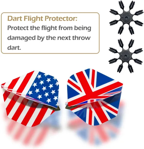 Vista 6 de 12 Pack Soft Tip Darts - Plastic Tip Darts 18 Grams with 100 Extra Dart Tips, Dart Flight Protector, Aluminum Shafts and Rubber O-Rings