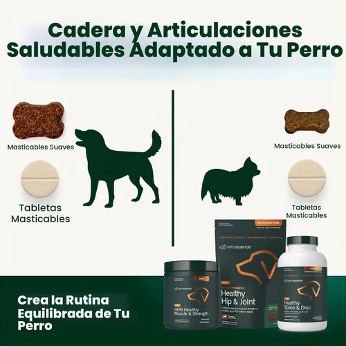 Vista 11 de VetriScience Cadera y articulaciones saludables para perros, pollo, 60
