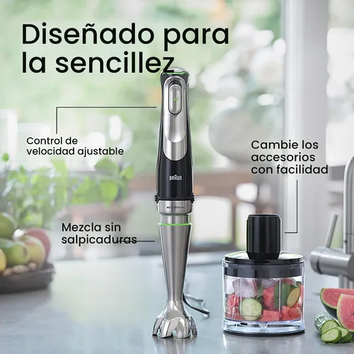 Vista 4 de Braun Batidora de mano MQ9187XL MultiQuick 9 con tecnología Imode