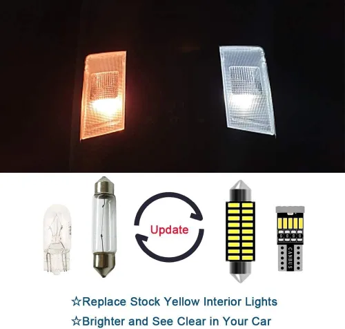 Vista 2 de AWALITED Kit de 15 luces LED interiores para Chevy Trailblazer 2002, 2003, 2004, 2005, 2006, 2007, 2008, 2009, todos los modelos, bombillas LED