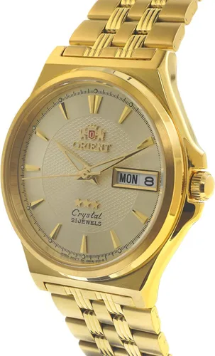 Vista 2 de Orient TriStar AB02001C, FAB02001C Reloj de oro con textura automática para hombre, Oro, Classic