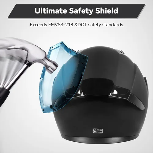 Vista 4 de Casco modular para motocicleta de adultos, con doble visera abatible, cara completa, aprobado por DOT para hombres, mujeres, moto, ATV, UTV, moto