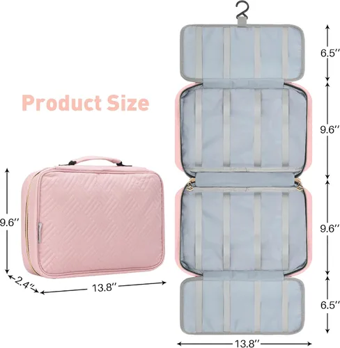 Vista 4 de MICOM Bolsa de Almacenamiento Colgante para Accesorios de Cabello - Organizador para Moños, Pinzas, Diademas, Scrunchies y Lazos de Niñas - Estuche