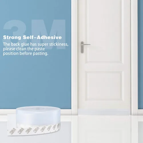 Vista 25 de MIKOSI cinta de sellado de silicona de 26 pies, cinta adhesiva para puertas, ventanas, huecos de duchas