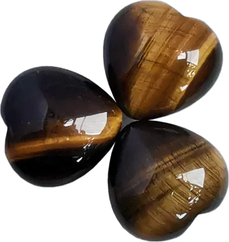 Vista 10 de 3 piezas de labradorita negra natural de bolsillo para el pulgar de la palma de la palma de cristal curativo del corazón, piedras de preocupación