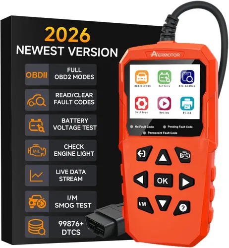 Vista 10 de Escáner OBD2, V880 - Lector de código de luz de motor para automóviles y camiones con reinicio, datos en vivo, prueba de humo I/M, escáner de Negro