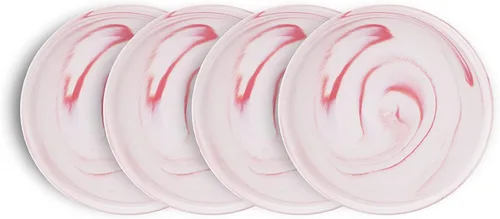 Vista 9 de Stone lain Brighton - Cuencos de porcelana marmolada, blanco mate y gris, 4 cuencos