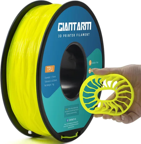 Vista 15 de GIANTARM Filamento PETG, precisión dimensional de 1.75 mm +/-0.02mm, carrete de 1 kg (2.2 libras), embalaje al vacío, para impresoras 3D, verde