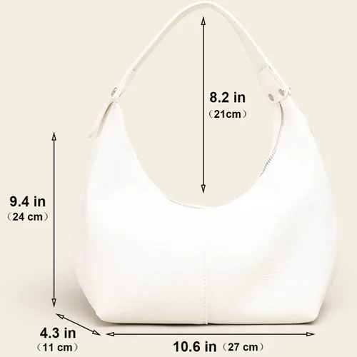 Vista 4 de NIUEIMEE ZHOU Bolsos Hobo para mujer, estilo retro, de cuero vegano, bolso de mano