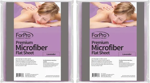 Vista 13 de ForPro Professional Collection Sábana encimera de microfibra de alta calidad para mesas de masaje, ultraligera, resistente a las manchas y a