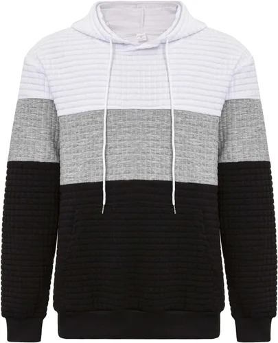 Vista 3 de wjiNFDFG Solid Hoodie Mens Couple Casual Sports Pocket Pullover Letter Printed Hooded Sweater