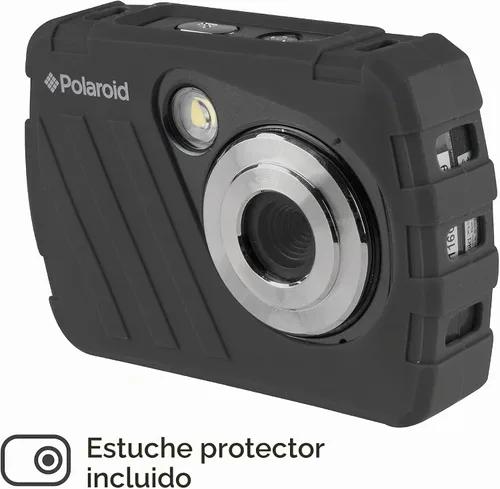 Vista 7 de Polaroid IS048 Cámara digital - Pequeña cámara de acción portátil portátil y ligera impermeable de 16 MP para compartir instantáneamente (negro)