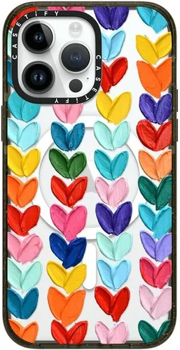 Vista 220 de CASETiFY Impact - Funda para iPhone 13 [protección contra caídas de 6.6 pies/compatible con Magsafe] Black Kingsnake, color negro transparente