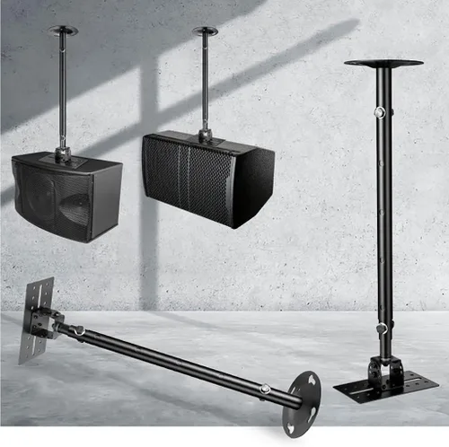 Vista 5 de Soporte de altavoz Soporte de techo para altavoz, soporte de pared para altavoz envolvente resistente, soporte de altavoz de tamaño universal que