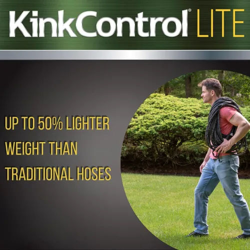 Vista 4 de Kink Control Lite, no se expande ni estalla, extremadamente ligera, manguera de jardín, manguera de agua con resistencia superior a los rayos UV
