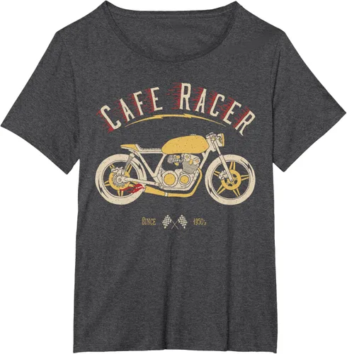 Vista 27 de Camiseta Cafe Racer - Old School - Camiseta de motocicleta vintage Negro