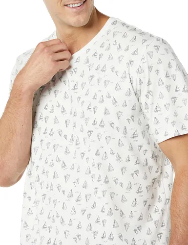 Vista 6 de Tienda Essentials Camisetas de manga corta con cuello en V para hombre, paquete de 2