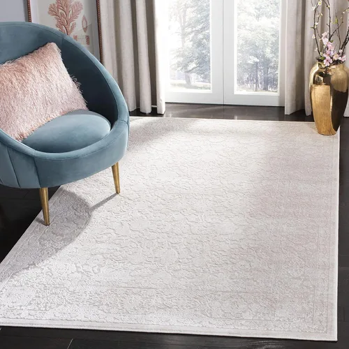 Vista 12 de SAFAVIEH Reflection Collection - Alfombra decorativa, 2 pies 3 pulgadas x 3 pies, color beige y crema, no desprende pelusa y es fácil de limpiar