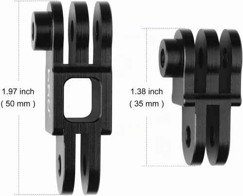 Vista 4 de HSU Brazo de extensión de aluminio para GoPro Hero 13/12, montaje de juntas Negro