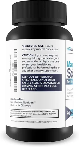 Vista 3 de Max Sciatica Pro Plus - Nuestro mejor suplemento de alivio del nervio ciático para el apoyo completo del sistema nervioso - Fabricado con cúrcuma