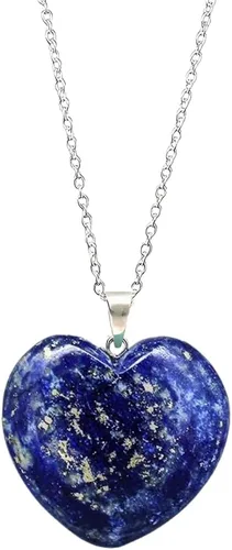 Vista 40 de Gempires Love - Collar con colgante de cristal de corazón para mujer, chapado en plata, cadena ajustable de 18 + 2 pulgadas
