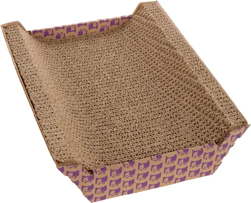 Vista 8 de SmartyKat Super Scratcher Rascador Ondulado para Gatos y Almohadilla para Arañar para Gatos, Infundido con Hierba Gatera, Rascadores para Gatos
