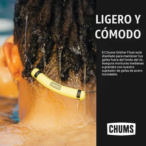 Vista 2 de Chums Orbiter Float - Retenedor para gafas, correa para gafas de cable Ev Verde