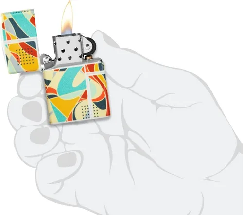 Vista 6 de Zippo Pinturas Abstractas Diseño Color 540 Encendedor De Bolsillo